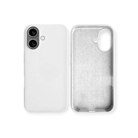CAPA SILICONE CASE IPHONE 16 PLUS BRANCA