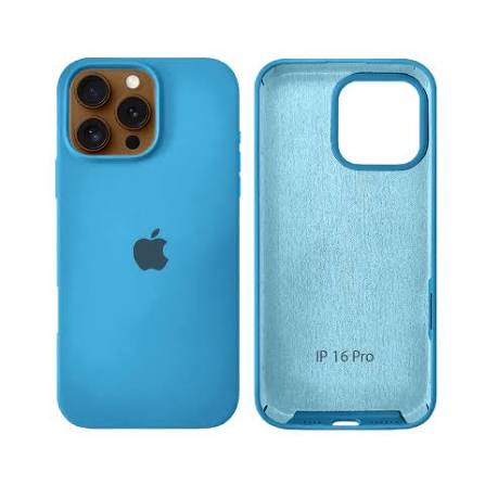 CAPA SILICONE CASE 16 PRO AZUL