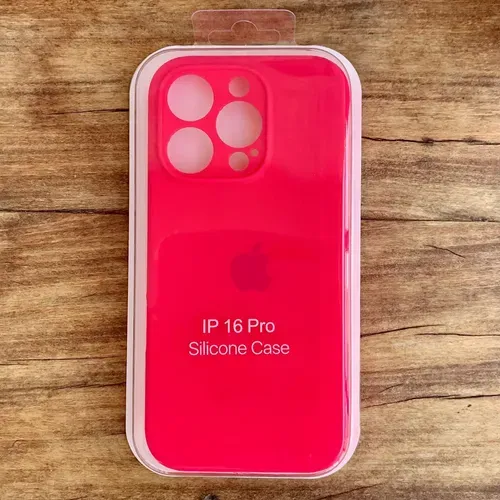 CAPA SILICONE CASE 16 PRO ROSA