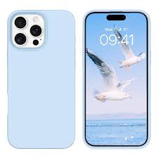 CAPA SILICONE CASE 16 PRO AZUL  PASTEL