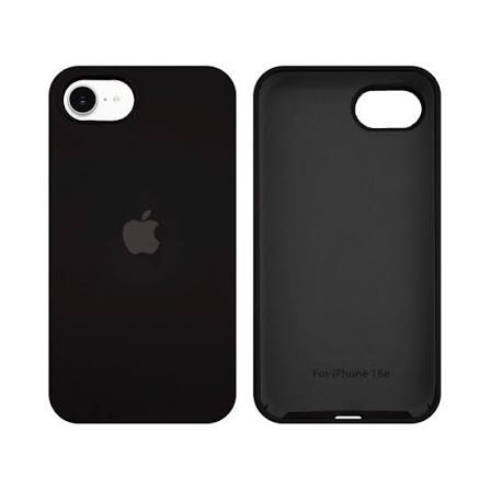 CAPA SILICONE CASE IPHONE 16E PRETA